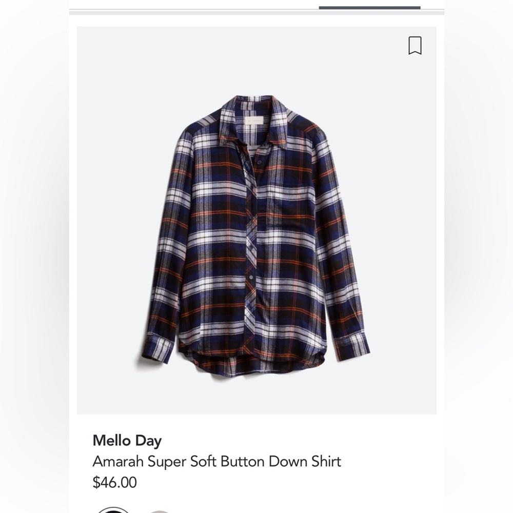 Mello Day Amara Super Soft Button Down Shirt